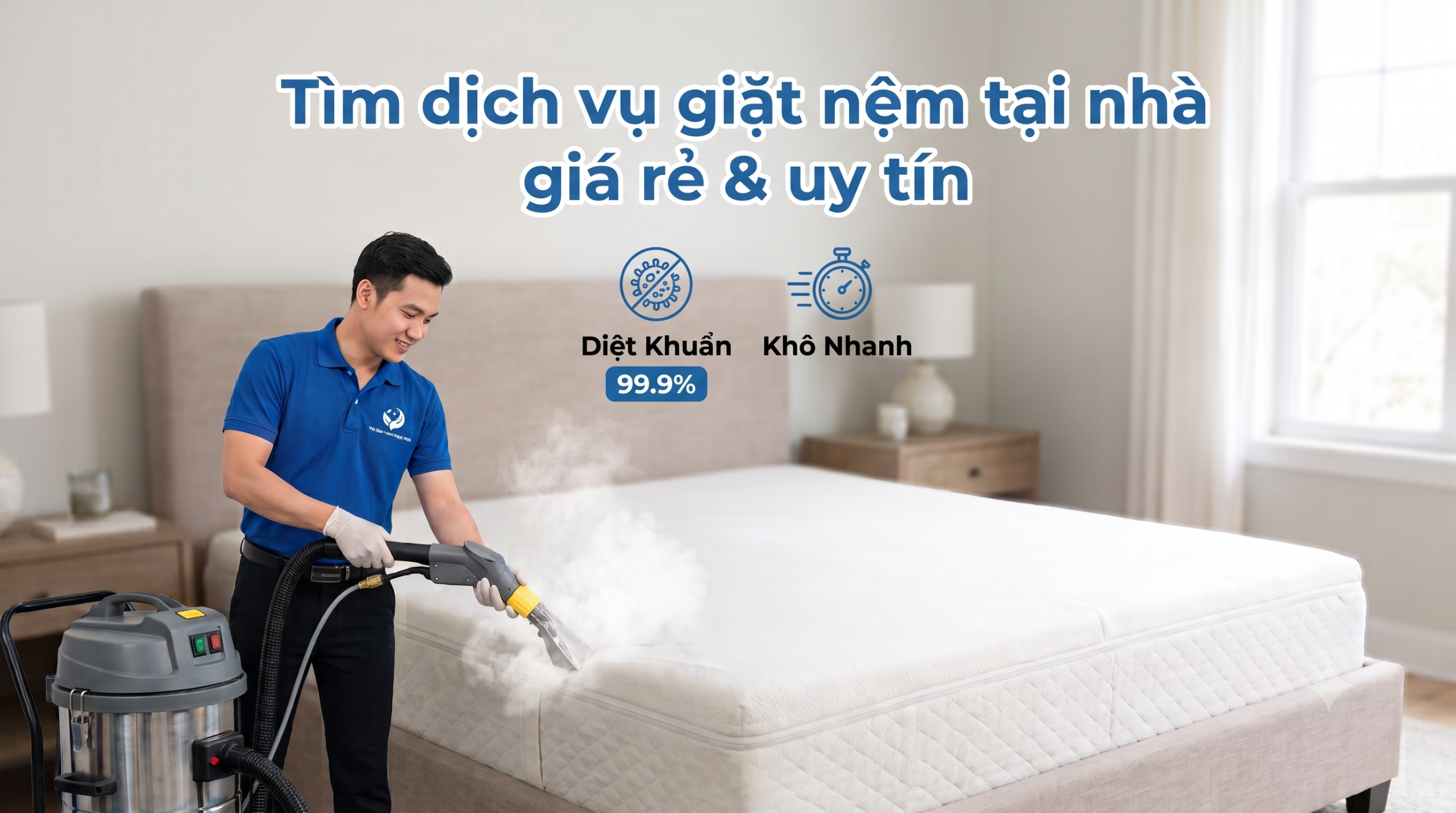 Tìm Dịch Vụ Giặt Nệm Tại Nhà Giá Rẻ Uy Tín – Vệ Sinh Xanh Sạch Đẹp